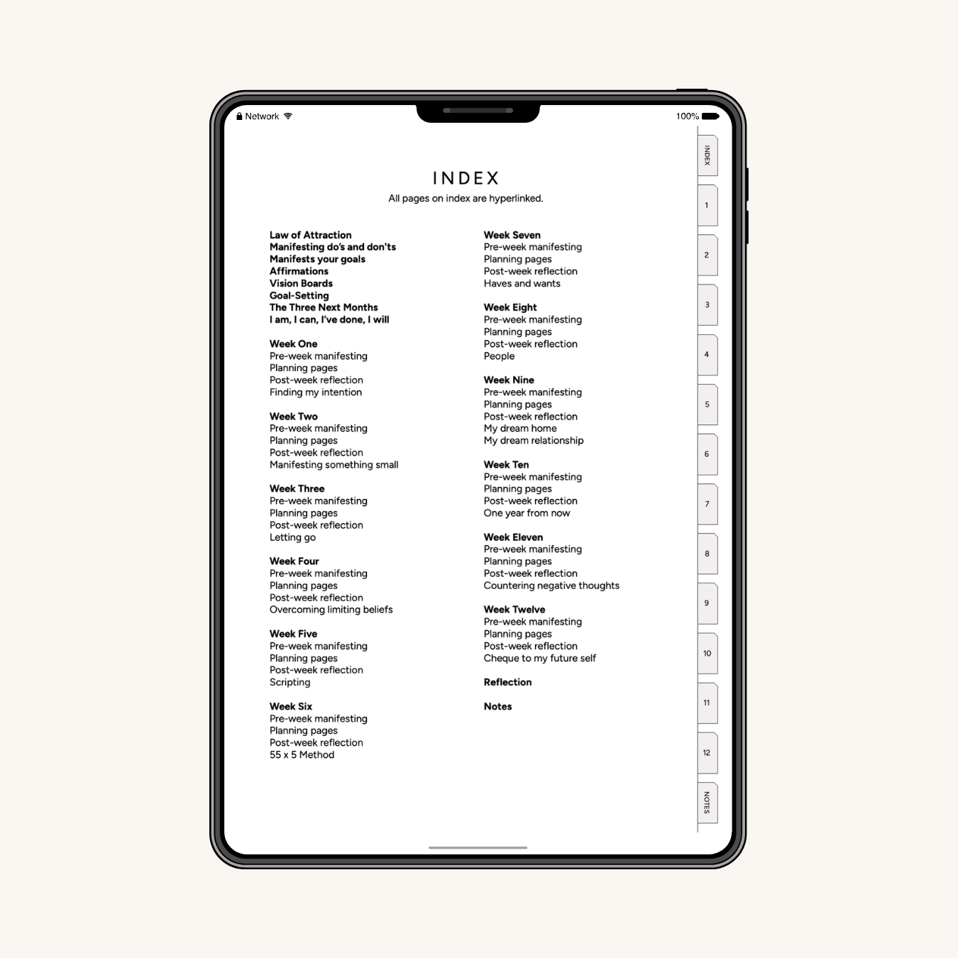 Digital Manifestation Planner