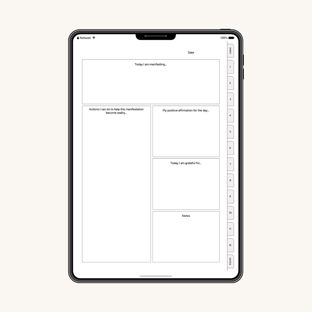 Digital Manifestation Planner