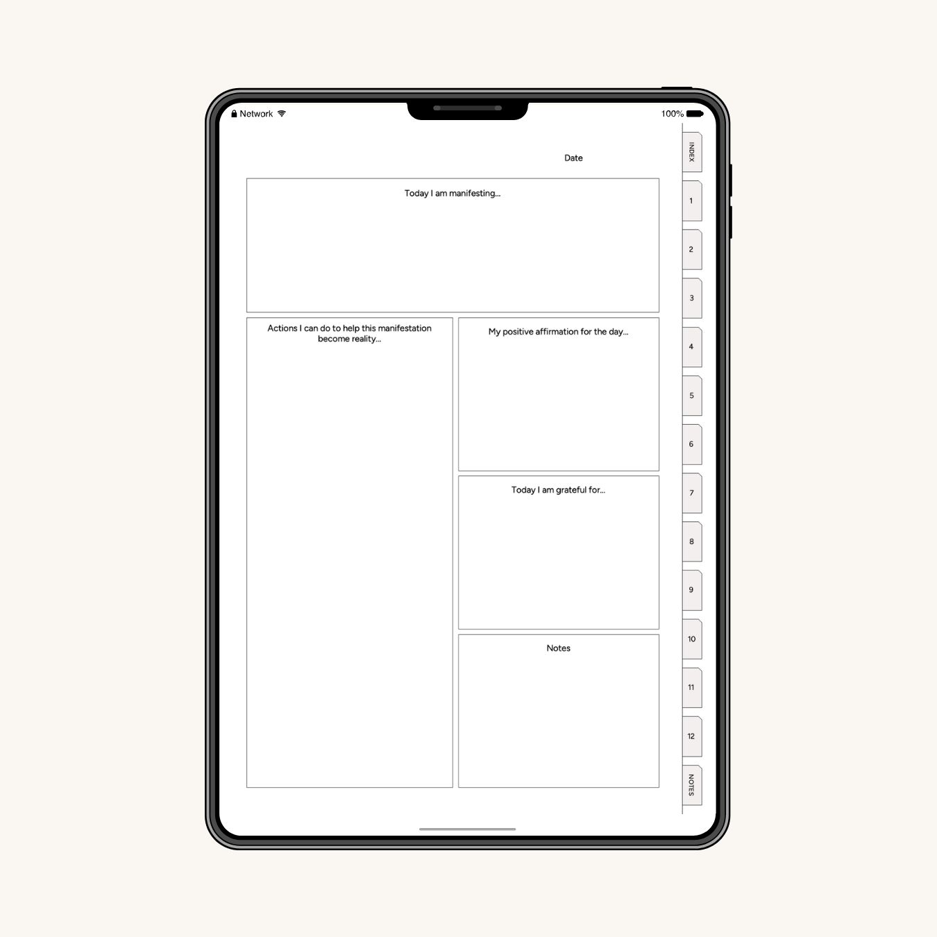 Digital Manifestation Planner