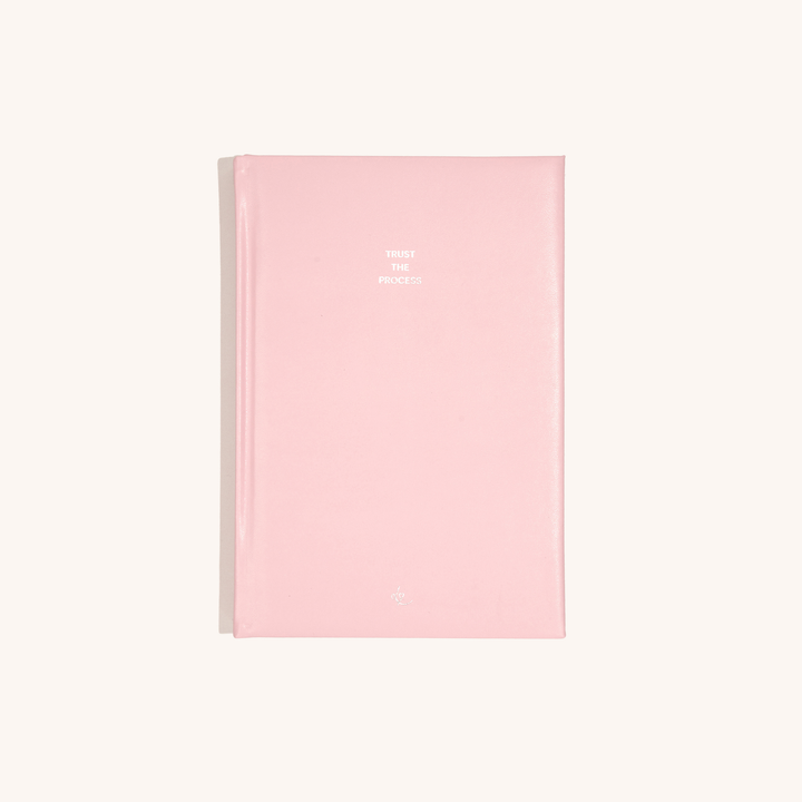 A5 Premium Pink PU Leather Notebook: 'Trust the Process'